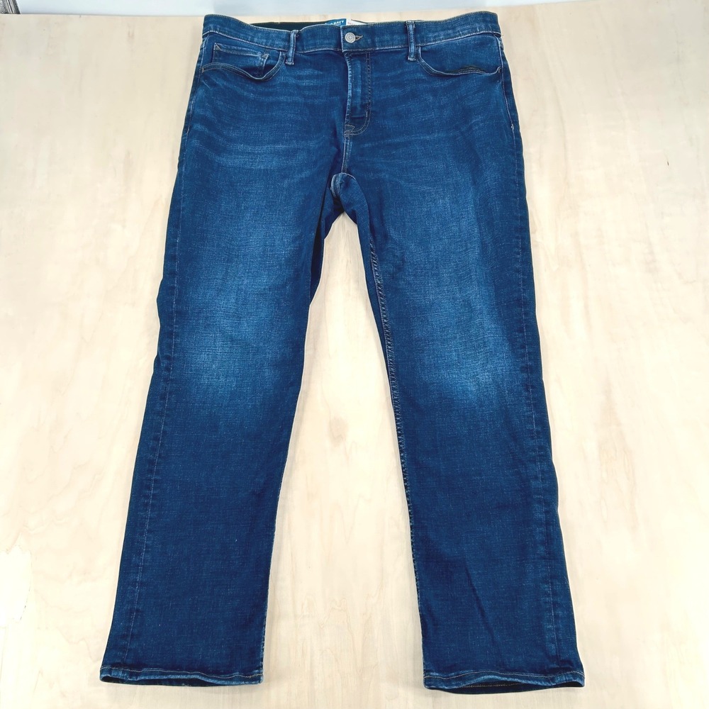 Old Navy Slim 360 Stretch Jeans Mens 38x30 Dark Wash Indigo Denim Casual Basic